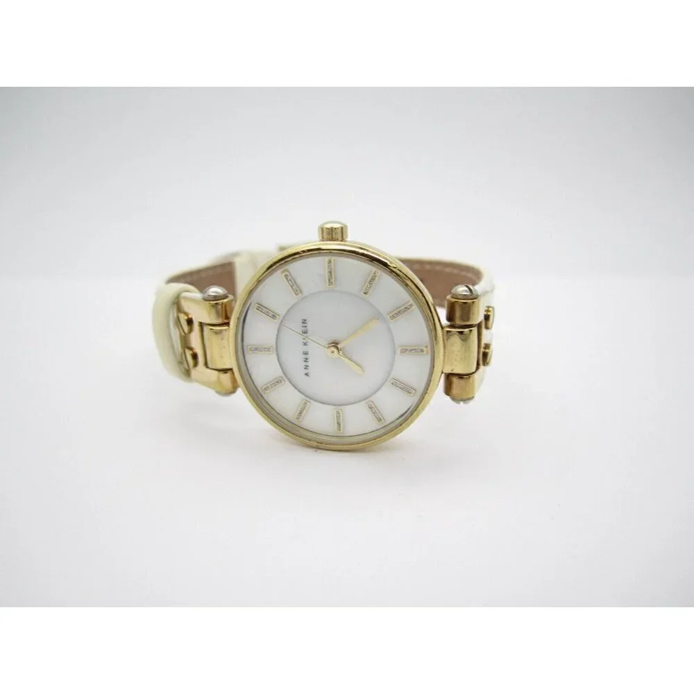 Women Anne Klein Quartz 100ft WR Analog 27mm Dial Causal Round Watch(E841)AK1950
